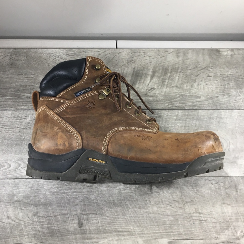 Mens Carolina CA5520 Bruno 6” Steel Toe Waterproof Leather Work Boots Size 9.5 - Picture 9 of 12